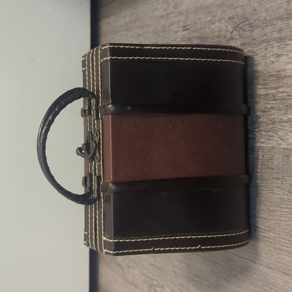 unbranded Handbags - Super Cute Vintage Wood & Leather Purse
